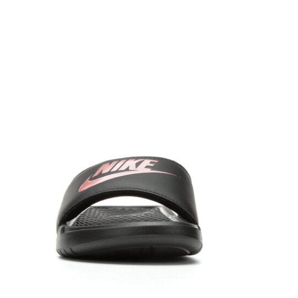 Nike Benassi JDI Sport Slides Black and Rose Gold Size 8 - Picture 4 of 6